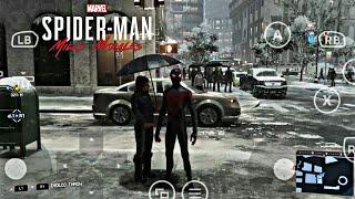 SPIDER MAN MILES MORALES PS5 GAMEPLAY IN ANDROID | FREE ROAM