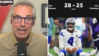 "Dallas will miss Playoffs with this bad defense" - Colin on Cowboys' 2nd home loss to Ravens 28-25