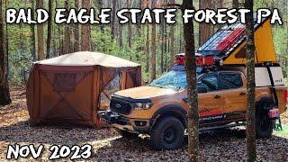 Camping | Bald Eagle State Forest PA,  Nov 2023 | @GFC  Go Fast Camper