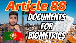 Article 88 ! What Documents Should Carry On Biometrics In Portugal