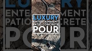 EPIC Concrete Pour for Luxury Outdoor Patio! | Timelapse Montage  #shorts