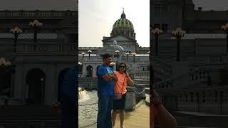 Short Glimpse of Pennsylvania State Capitol Building in Harrisburg | Harrisburg, Pennsylvania, USA