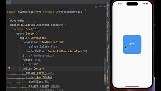 Container & Center in Flutter