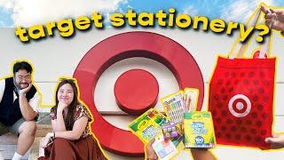 Trying Target Stationery | $20 Stationery Challenge ft. @AbbeySy  