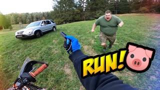 Stupid, Angry People Vs Dirt Bikers 2024 - Angry Man Chases Motorcycle!