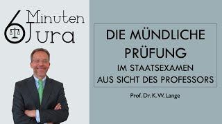 Die mündliche Prüfung aus Sicht des Professors