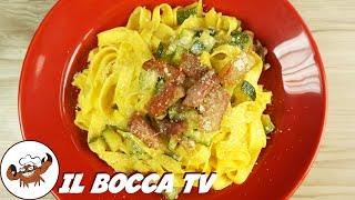 672 - Pasta zucchine e guanciale..anche meglio del caviale! (primo di terra facile e sfizioso)