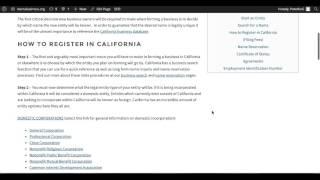 How to Start an Business in California | CA Secretary of State