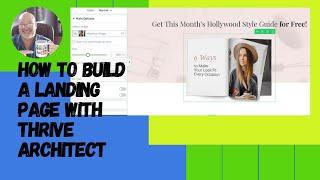 How to Build a Landing Page With Thrive Architect