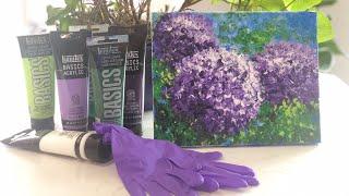 Try It ! Finger Painting Hydrangeas