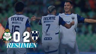 SANTOS 0-2 MONTERREY J7 | Gran TRIUNFO RAYADO a domicilio