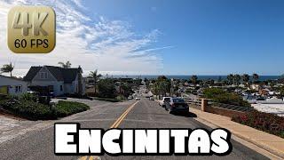 Driving Around Beautiful Encinitas, California in 4k Video