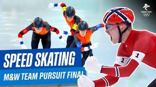 Speed Skating - Women's & Men's Team Pursuit Finals | Full Replay | #Beijing2022