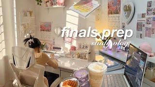 productive FINALS (prep) study vlog ️ advance studying, note-taking, & neverending to-do list ‍