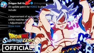 DRAGON BALL: Sparking! ZERO - Official New MAJOR Patch & Update