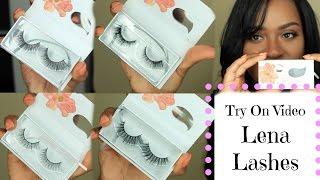 Try On Video ft.  Lena Lashes