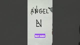 # ANGEL name logo # Design # Next name #shorts # By Rajbir