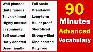 90 minutes of ADVANCED ENGLISH WORDS used in DAILY LIFE