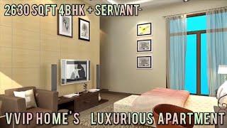 VVIP HOME'S ||️ 7902124561 2630 Sqft 4bhk + Servant || Gaur City 2 || Luxurious Flat || PropAlay