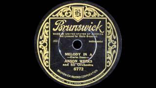 Anson Weeks and his Orchestra - Melody In A - 1933