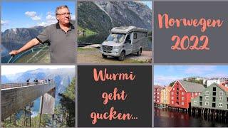 #042 - Mit dem Wohnmobil durch Norwegen..2022..Trondheim..schönste Straße..Laerdal, Wasserfälle