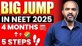 4 Months Remaining in NEET 2025 & 5 Very Important STEPS DAILY to Target a BIG SCORE!!!