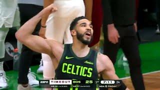 Jayson Tatum yells “get the f*** outta here” to Cavs in 1st qtr then lost the game