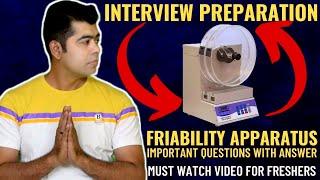 FRIABILITY APPARATUS I IMPORTANT QUESTIONS WITH ANSWERS IN HINDI