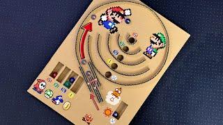 Homemade Fun: Create a Marble Shooting Cardboard Game. Tutorial. How to make. Pinball