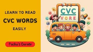 CVC Words Made Easy for Kids! Learn to Read in Minutes! | Phonics CVC words for Kindergarten