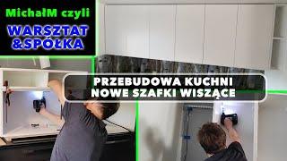 PRZEBUDOWA KUCHNI | NOWE SZAFKI WISZĄCE | REALIZACJA | Biały lakier MAT