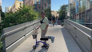 Knee Scooter Adventures in NYC w/@TheNYCWalkingShow | Hudson Yards & High Line