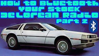 Bluetooth Your Stock DeLorean Radio Method #2 - Bluetooth USB FM Transmitter Installation (EASY)