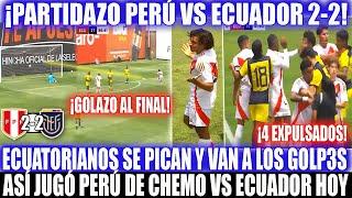 ¡PARTIDAZO! PERÚ VS ECUADOR 2-2 REVANCHA! ASÍ JUGÓ SELECCIÓN PERUANA VS ECUADOR SUB 20 RESUMEN HOY