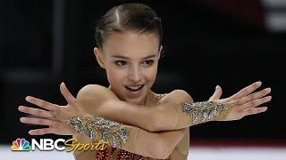 Shcherbakova pulls off costume change in winning free skate | NBC Sports