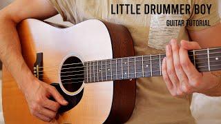 Little Drummer Boy (Christmas) EASY Guitar Tutorial With Chords / Lyrics