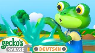 Der Schmutzige Fluss | 30-minütige Zusammenstellung｜Geckos Garage Deutsch｜LKW für Kinder ️