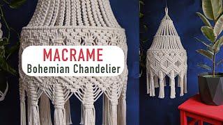 DIY: Tutorial Macrame Bohemian Chandelier