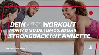 Fitness First Live Workout - StrongBack mit Annette