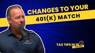 Your 401(k) Match May Change Soon...