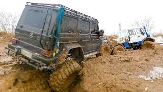 RC Cars vs. STICKY MUD!  Unimog, G63 & Jeep in an EPIC Battle! 