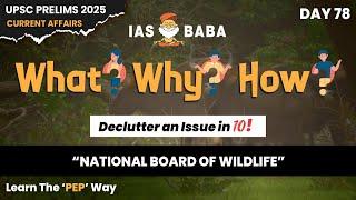 National Board of Wildlife|Disputed Islands|What? Why? How?|Daily Current Affairs Initiative|