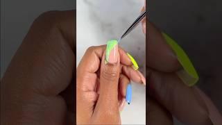 🩵 #easynailart #neonnails #naildesigns #summernails #nails2inspire #shorts