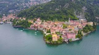 Varenna, Lake Como, Italy By Drone 4K