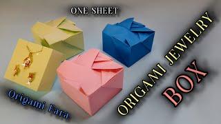 Create a Stylish Origami Jewelry Box with Just One Sheet of Paper/Professional Tutorial