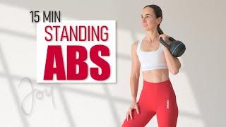 15 Min Standing ABS and CORE Workout with Kettlebell