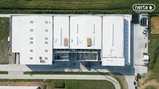 Nerta drone shot new factory