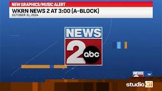 WKRN News 2 at 3:00 (A-Block), 10/31/2024 (New Graphics and Music Debut)