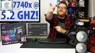 Overclocking the Intel Core i7 7740 Kaby Lake X to the limit