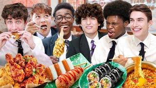 British Highschoolers try Korean Food for the first time!